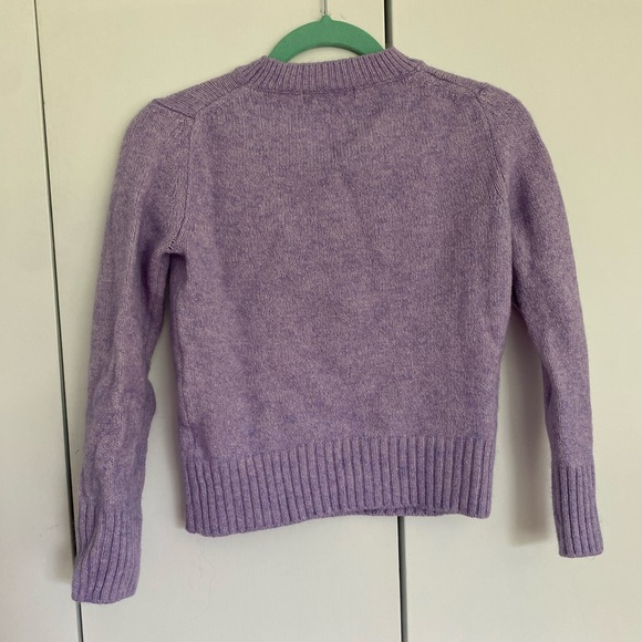 Wool Blend Purple Sweater - Picture 2 of 4